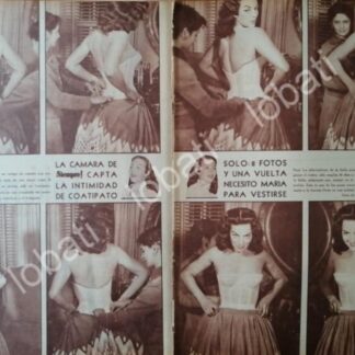 CARTEL ANTIGUO ORIGINAL DE MARIA FELIX EN SU INTIMIDAD 1957