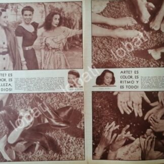 CARTEL ANTIGUO ORIGINAL DE DOLORES Y OTRAS ACTRICES 1957