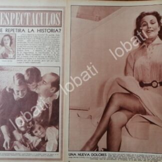 CARTEL ANTIGUO ORIGINAL DE SOBRE DOLORES DEL RIO 1956