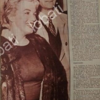 CARTEL ANTIGUO ORIGINAL DE MARILYN MONROE Y ARTHUR MILLER LONDRES 56