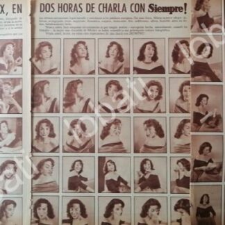CARTEL ANTIGUO ORIGINAL DE 100 GESTOS DE MARIA FELIX 1956