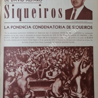 CARTEL ANTIGUO ORIGINAL DE SOBRE ENCARCELAMIENTO DE ALFARO SIQUEIROS