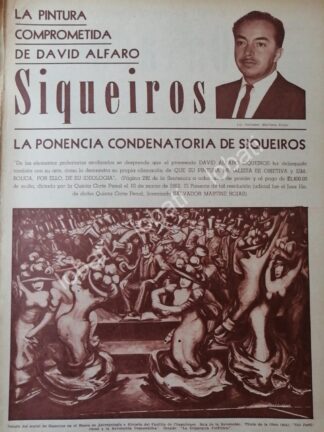 CARTEL ANTIGUO ORIGINAL DE SOBRE ENCARCELAMIENTO DE ALFARO SIQUEIROS