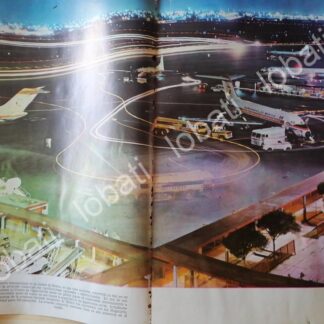 CARTEL ANTIGUO ORIGINAL DE . ESCUELA DEL AIRE DE AEROMEXICO 70