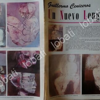 CARTEL ANTIGUO ORIGINAL DE . PINTOR. GUILLERMO CENICEROS 70s