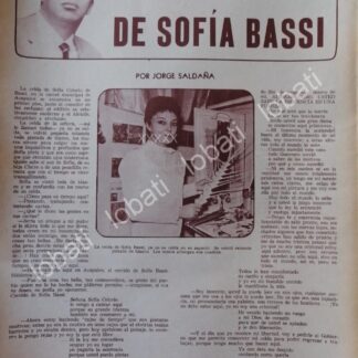 CARTEL ANTIGUO ORIGINAL DE . SOFIA BASSI EN LA CARCEL. 1972