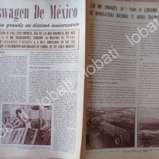 CARTEL ANTIGUO ORIGINAL DE . 10 ANIVERSARIO VOLKSWAGEN MX 1974