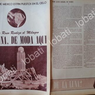 CARTEL ANTIGUO ORIGINAL DE ZONDA LANIK 3 RUSO EN LA LUNA 1959