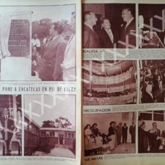 CARTEL ANTIGUO ORIGINAL DE . PANCHO GARCIA, OBRAS ZACATECAS 1959