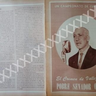 CARTEL ANTIGUO ORIGINAL DE SAMUEL ORTEGA HERNANDEZ