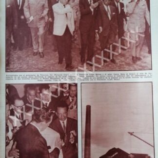 CARTEL ANTIGUO ORIGINAL DE FERNANDO LOPEZ ARIAS Y PRESIDENTE