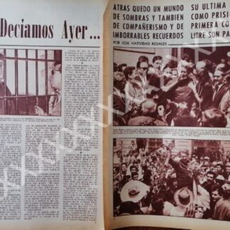 CARTEL ANTIGUO ORIGINAL DE LIBERAN A DAVID ALFARO SIQUEIROS 1964