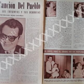 CARTEL ANTIGUO ORIGINAL DE COMPOSITOR TOMAS MENDEZ SOSA 1957