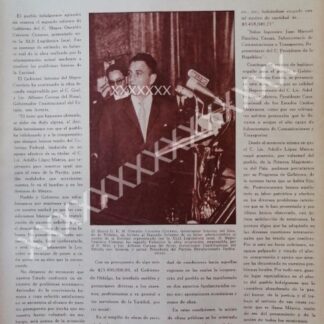 CARTEL ANTIGUO ORIGINAL DE , OSWALDO CRAVIOTO CISNEROS 1961