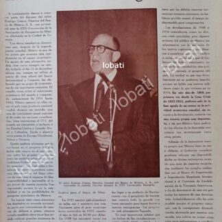 CARTEL ANTIGUO ORIGINAL DE DISCURSO DE RODRIGO GOMEZ 1959