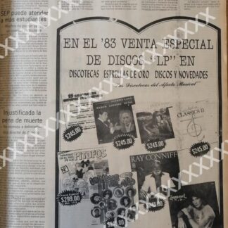 CARTEL ANTIGUO ORIGINAL DE DISCOTECAS ESTRELLAS DE ORO 1983 2