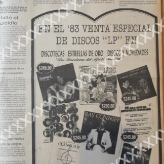 CARTEL ANTIGUO ORIGINAL DE DISCOTECAS ESTRELLAS DE ORO 1983 3