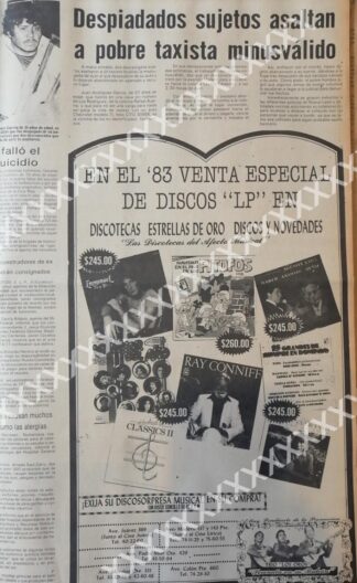 CARTEL ANTIGUO ORIGINAL DE DISCOTECAS ESTRELLAS DE ORO 1983 3