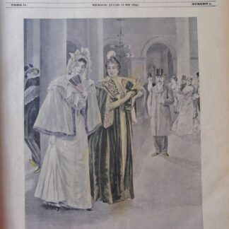 PORTADA ANTIGUA ORIGINAL  1897, SALIDA DE LA OPERA
