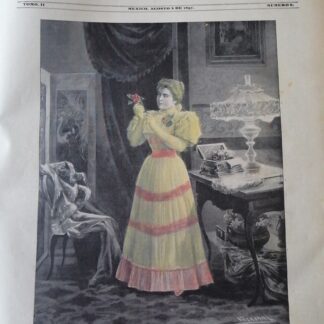 PORTADA ANTIGUA ORIGINAL  1897 DE JOSE Ma VILLASANA. LA CAMELIA