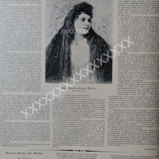 CARTEL ANTIGUO. NARCISA MOGUEL NOVELO 1896 MERIDA