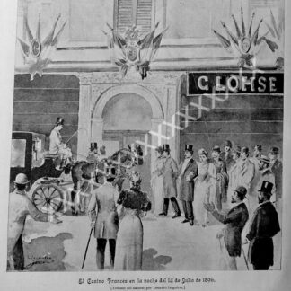 CARTEL ANTIGUO. EL CASINO FRANCES DEL D.F 1896