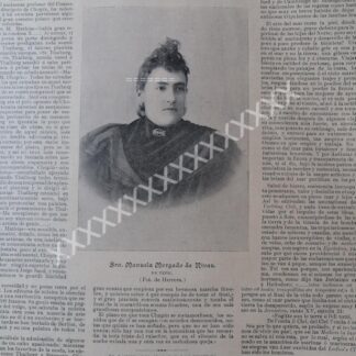 CARTEL ANTIGUO. MANUELA MORGADO JIMENEZ 1896 TEPIC