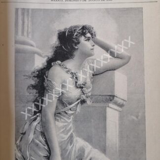 PORTADA ANTIGUA ORIGINAL 1896 CONTEMPLACION. G. IRIARTE