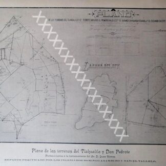 MAPA ANTIGUO DE TLAHUALILO Y DON PEDROTE 1896