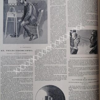 CARTEL ANTIGUO. EL TELECTROSCOPIO. (TELEVISION) 1896