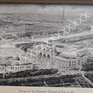 CARTEL ANTIGUO. EXPOSICION DE PARIS DE 1900 /1896