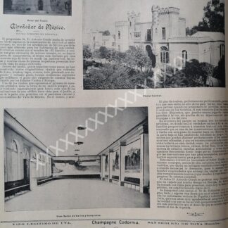 CARTEL ANTIGUO. CASTILLO DE POPOTLA, 1896 ANTONIO CONDE