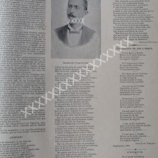 NOTA PERIODISTICA ANTIGUA. 1896 RODULFO FIGUEROA Y MAS