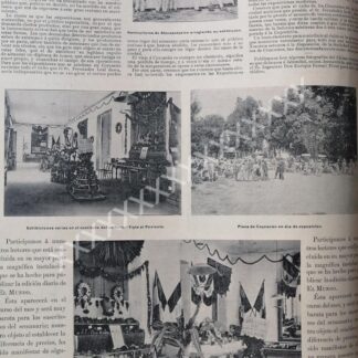 AFICHE ANTIGUO 1896. EXPOSICION DE FRUTAS EN COYOACAN