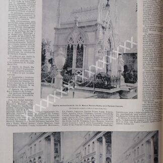 NOTA PRENSA ANTIGUA 1896. FUNERAL DE ROMERO RUBIO