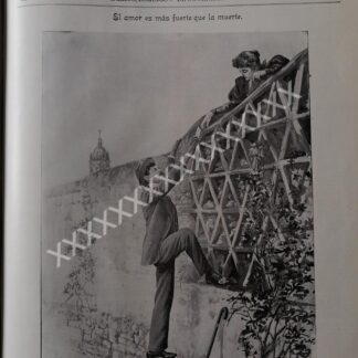 GRABADO. PORTADA ANTIGUA 1896 DE CARLOS ALCALDE. PANTEON