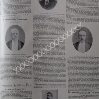 NOTA ANTIGUA. CONGRESO MEDICO PANAMERICANO 1896