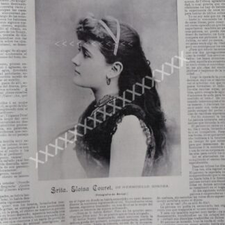 NOTA DE PRENSA 1896 ELOISA COURET CARRILLO ETC