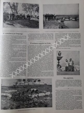 NOTA DE PRENSA 1896 EJERICIOS MILITARES HDA DE CHAPINGO