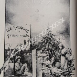 GRABADO ANTIGUO 1896 GILBERTO IRIARTE, 2 NAVIDADES