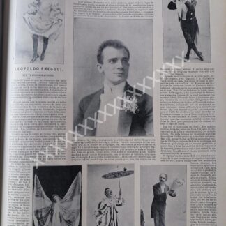 NOTA DE PRENSA 1896 ACTOR. LEOPOLDO FREGOLI