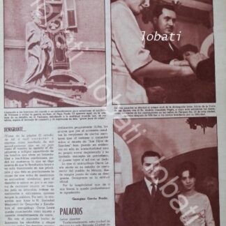 AFICHE RETRO. BODA DE ANDRES GONZALEZ PAGES 1965