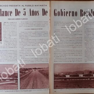 AFICHE RETRO JULIAN GASCO MERCADO PRESENTA INFORME 1968 /PLT