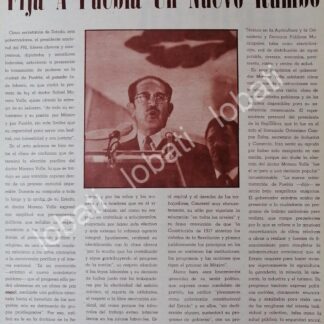 AFICHE RETRO MORENO VALLE RINDE PROTESTA 1969