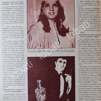 NOTA DE PRENSA ANTIGUA . GLORIA BENZUR VILLANUEVA 1969