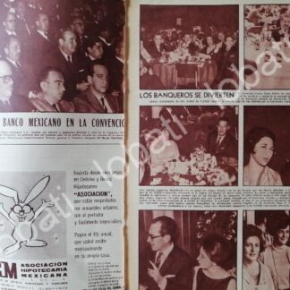 AFICHE RETRO. XLIV CONVENCION BANCARIA, NUEVO LAREDO 1966