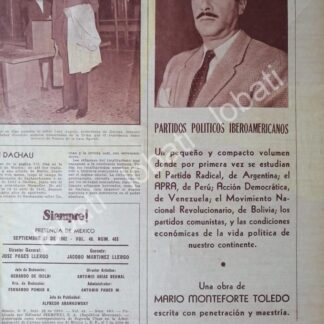 AFICHE RETRO. MARIO MONTEFROTE PRESENTA LIBRO 1962