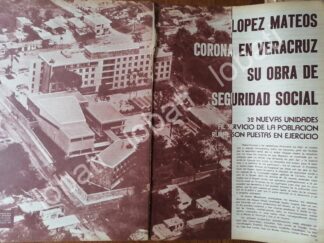 AFICHE RETRO. INAUGURAN CLINICA IMSS. CORDOBA VER. 1964 ETC