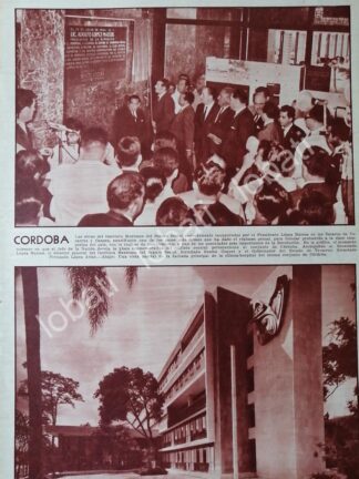 AFICHE RETRO. INAUGURAN CLINICA IMSS. CORDOBA VER. 1964