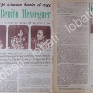 NOTA DE PRENSA RETRO. BENITO MESSEGUER 1979 /PINTORES